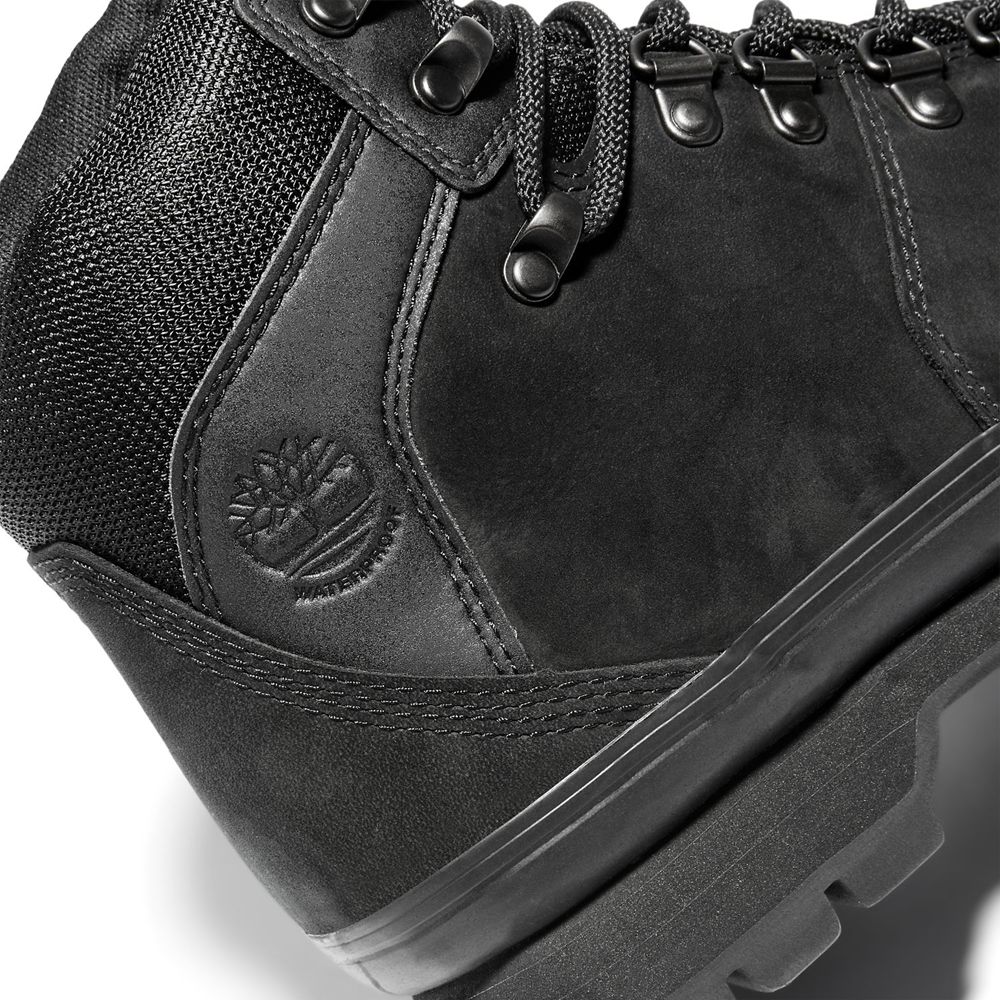 Tênis Feminino - Timberland Euro Hiker Mixed-Media Impermeavel Boots - SGANJ1972 - Pretas